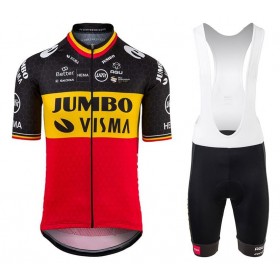 Tenue Maillot + Cuissard à Bretelles 2021 Team Jumbo-Visma N001